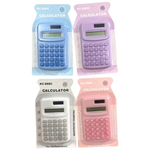 [KC-888C] CALCULADORA PEQUEÑA COLORES 