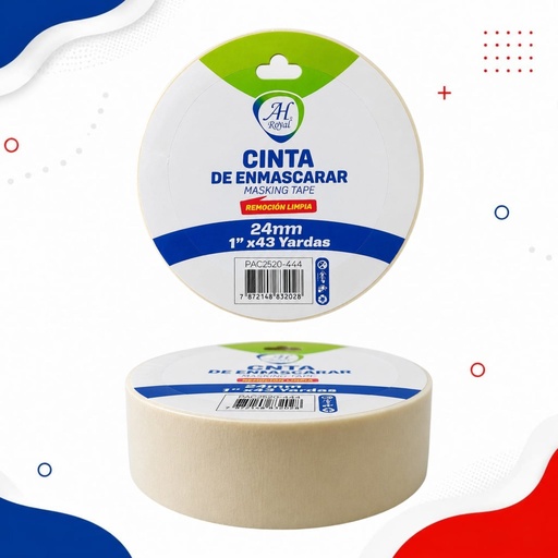 AH ROYAL CINTA DE ENMASCARAR 24mm 1" X43yardas