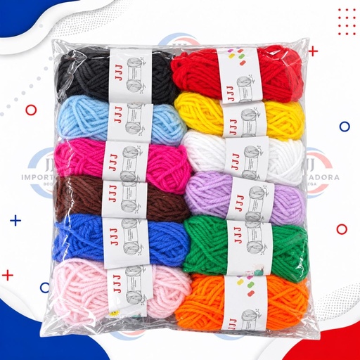[JJJ260758] LANA ESCOLAR COLORES SURTIDOS X7G PQX12UND