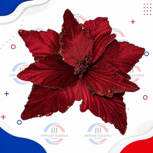 [JJJ260361] FLOR NAVIDAD VINOTINTO 29CM 