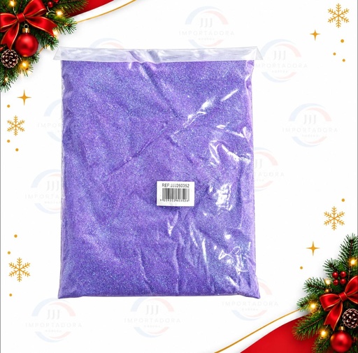 [JJJ260352] ESCARCHA FLUORESCENTE MORADO X500GR 