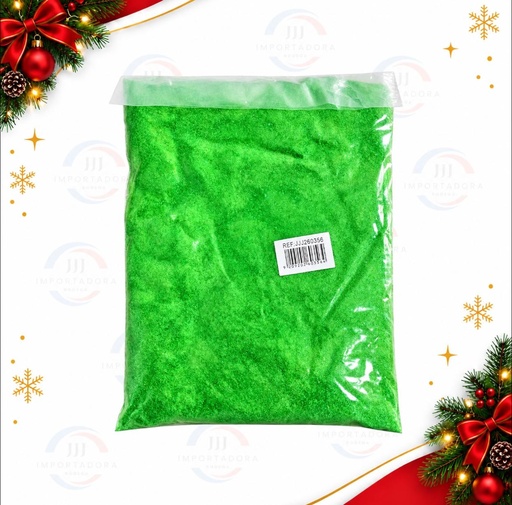 [JJJ260356] ESCARCHA VERDE FLUORESCENTE X500GR