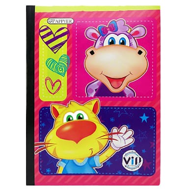 CUADERNO COSIDO ECO DOBLE LINEA NIÑA X100H
