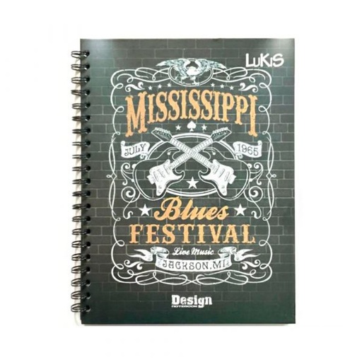 CUADERNO PASTA DURA ARGOLLADO PEQUEÑO LUKIS 85 1M NIÑO
