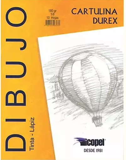 CARTULINA 1/8 DUREX 10H 180GR