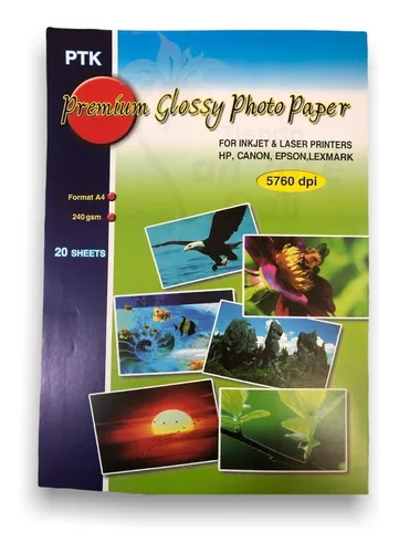 PAPEL FOTOGRAFICO 230GR X20H