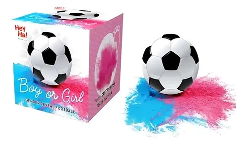 [JJJ253198] BALON DE FUTBOL REVELADOR DE SEXO AZUL 