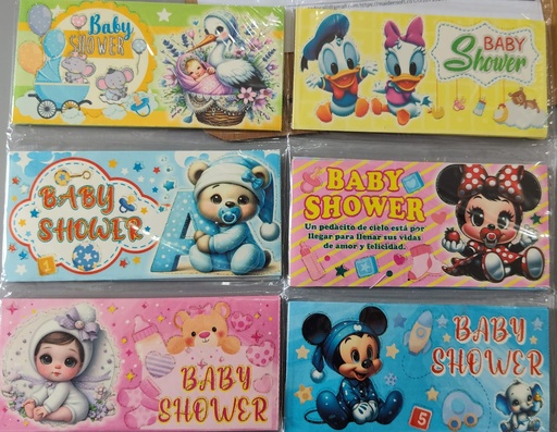LLUVIA DE SOBRES ESCARCHADO X12und (BABY SHOWER)