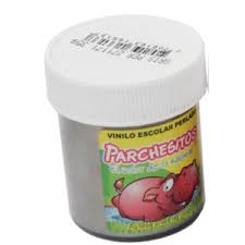 PARCHESITOS VINILO GRIS PERLADO X40G