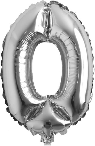 [JJJ253041] GLOBO METALIZADO PLATA 32" N.0