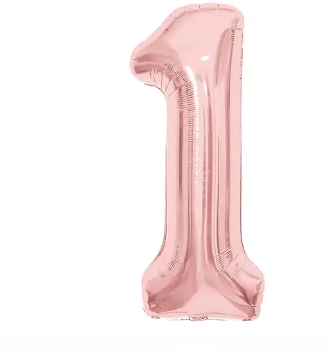 [JJJ253108] GLOBO METALIZADO 16" ORO ROSA N.1