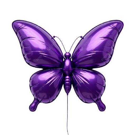 [JJJ251533] GLOBO MARIPOSA  MORADO 