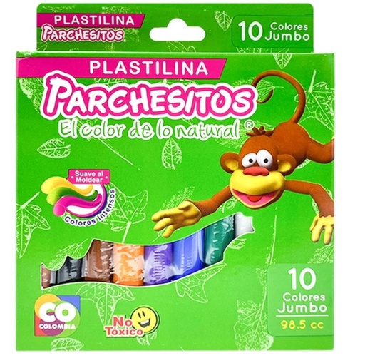 PARCHESITOS PLASTILINA JUMBO X10und 