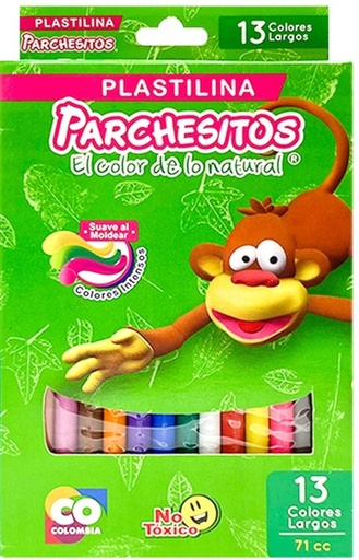 PARCHESITOS PLASTILINA X13und