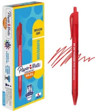 PAPER MATE KILOMETRICO LAPICERO RETRACTIL ROJO