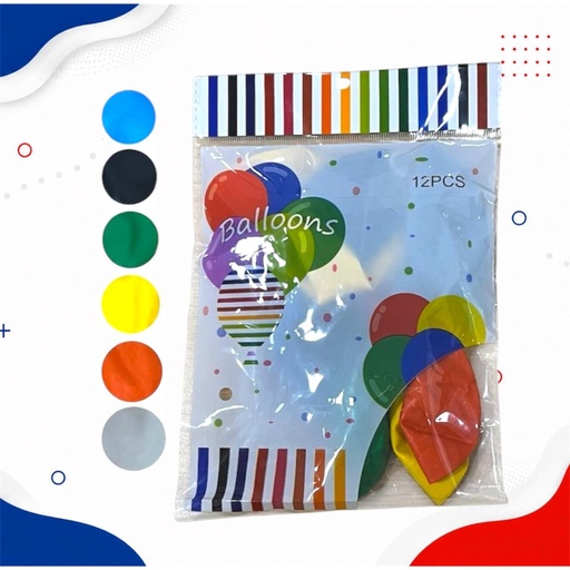 [JJJ0474-1] BOMBA R12X12 COLORES SURTIDOS