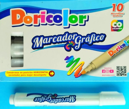 DORICOLOR MARCADOR GRAFICO BLANCO 