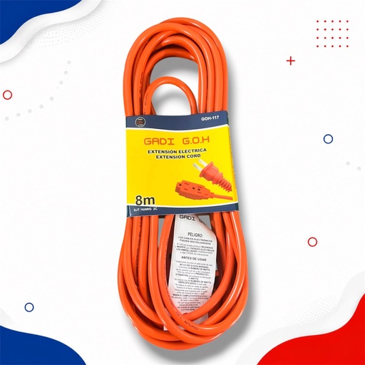 [GOH-117] GOH EXTENSION ELECTRICA NARANJA x 8mt