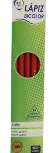 [PAC2203] AH ROYAL LAPIZ BICOLOR ROJO MINA GRUESA X10und