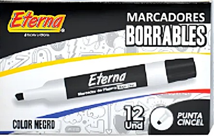 [ET106] ETERNA MARCADOR BORRABLE NEGRO