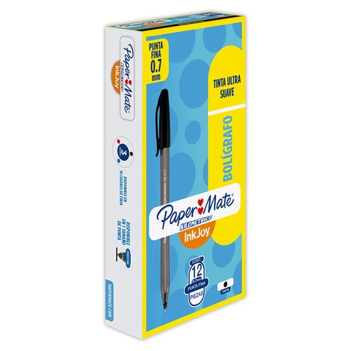 PAPER MATE KILOMETRICO LAPICERO TAPA 0.7mm NEGRO 