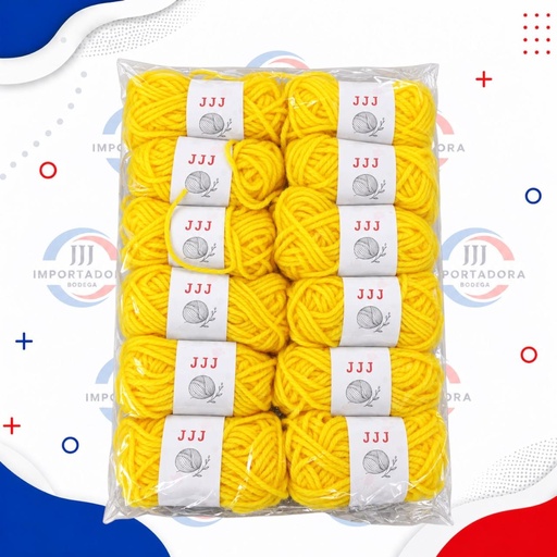 [JJJ260742] LANA ESCOLAR COLOR AMARILLO X7G