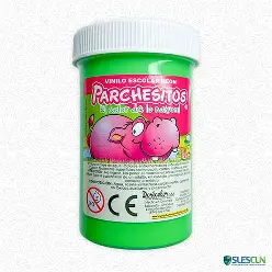 PARCHESITOS VINILO VERDE NEON X147G 