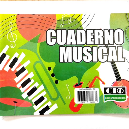 CUADERNO MUSICAL PENTAGRAMADO CIO X20HJ