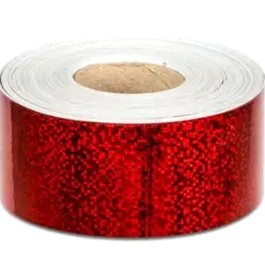 [JJJ0846] CINTA PAPEL HOLOGRAMA ROJO